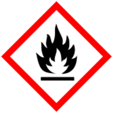pictogram voor ontvlambare vloeistoffen en als waarschuwingszin H225. pictogram voor ontvlambare vloeistoffen en als waarschuwingszin H225.